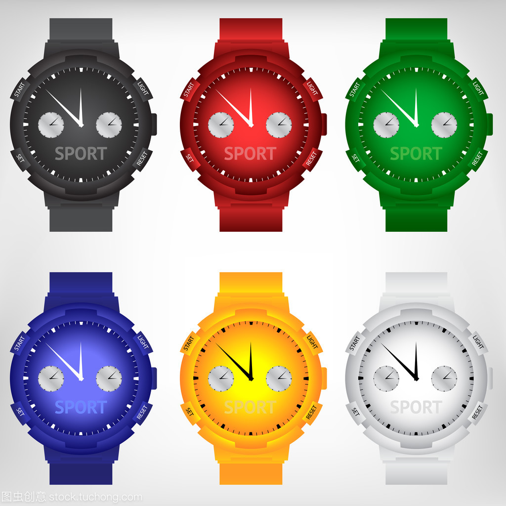 矢量圖的現(xiàn)代手表 數(shù)字化時代的時計美學(xué)